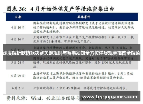 深度解析欧协联决赛关键规则与赛事须知全方位详尽观赛指南全解读