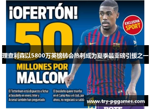 理查利森以5800万英镑转会热刺成为夏季最重磅引援之一